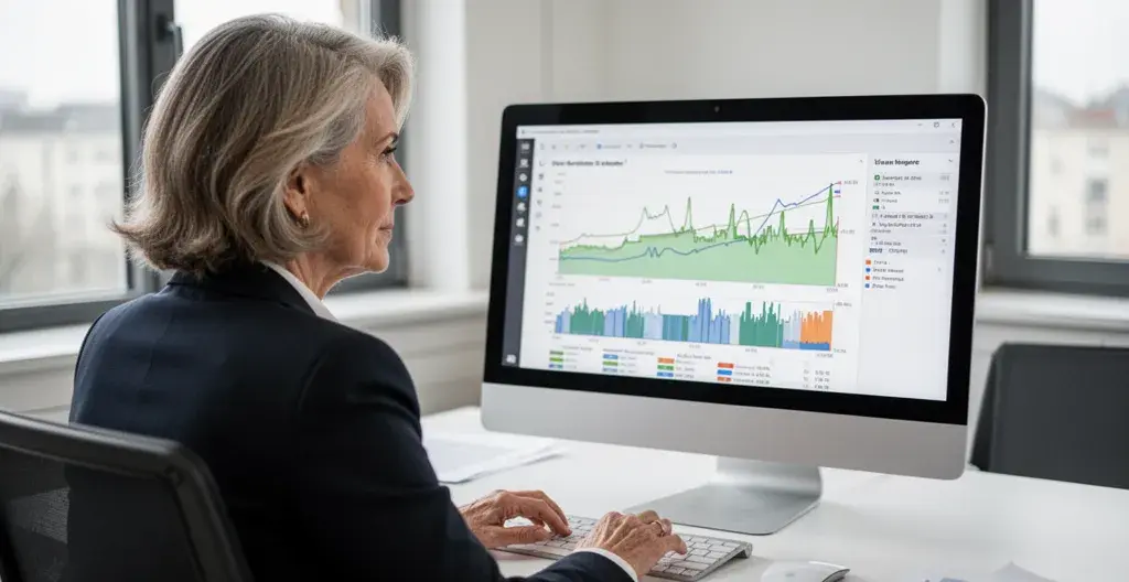 Responsable analysant données consommation électrique entreprise